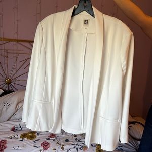 Anne Klein White Blazer